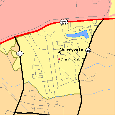 Cherryvale map