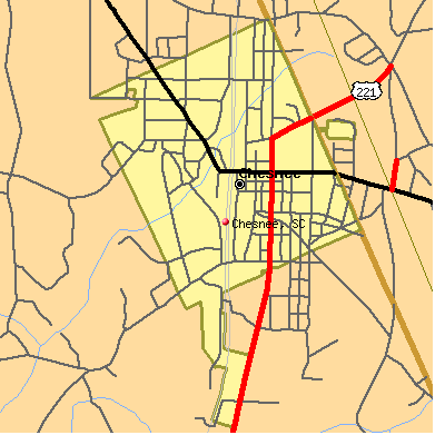 Chesnee map