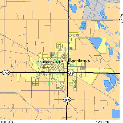 Los Banos map