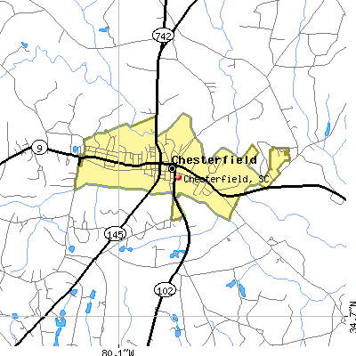 Chesterfield map