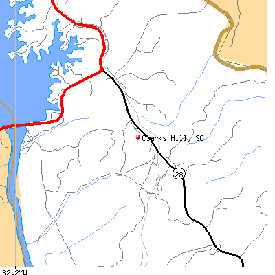 Clarks Hill map