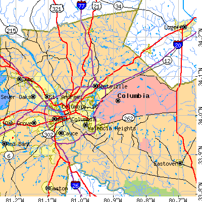 Columbia map