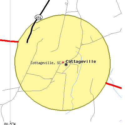 Cottageville map