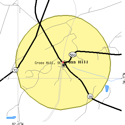 Cross Hill map