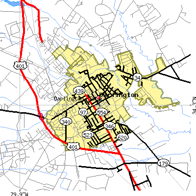 Darlington map