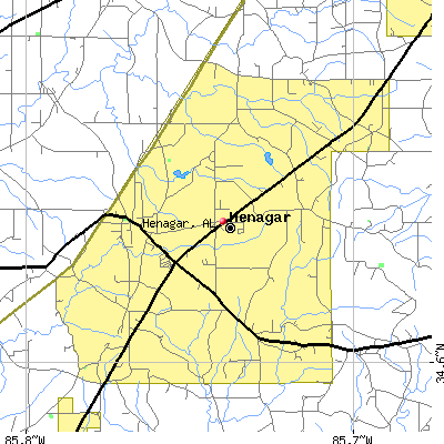 Henagar map