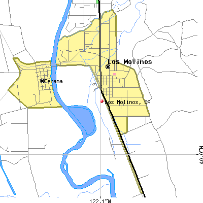 Los Molinos map