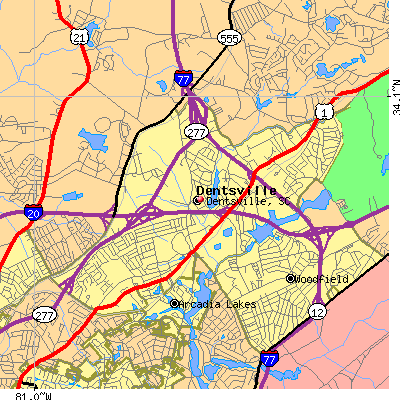 Dentsville map