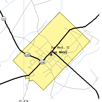 Due West map