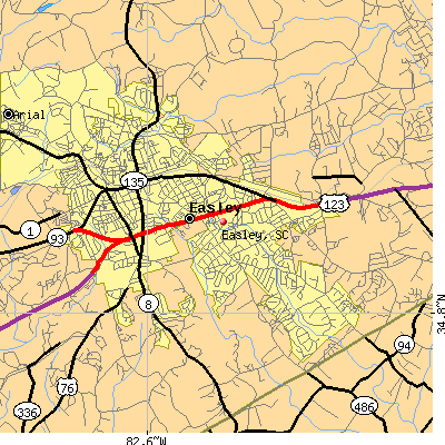 Easley map