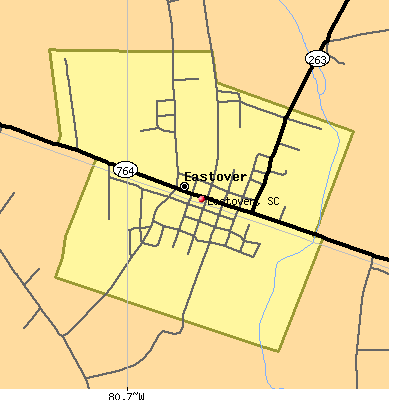 Eastover map