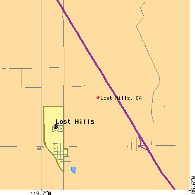 Lost Hills map
