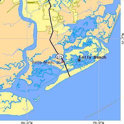 Folly Beach map