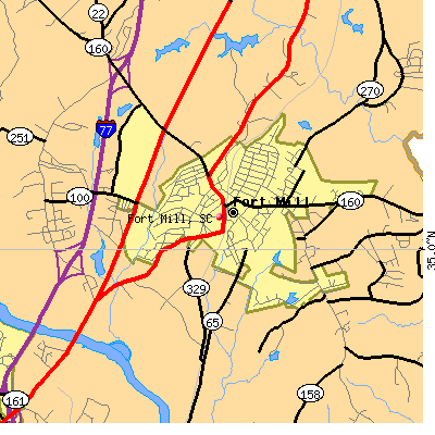 Fort Mill map