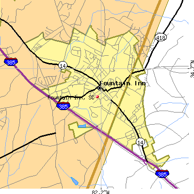 Fountain Inn map