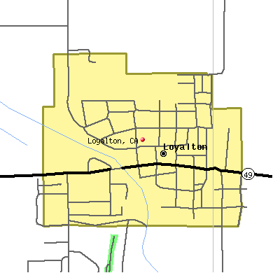 Loyalton map