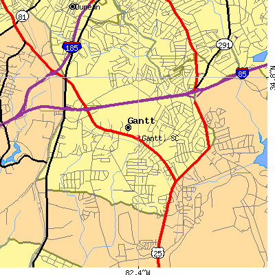 Gantt map