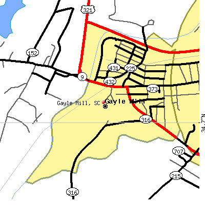 Gayle Mill map