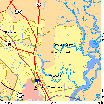 Goose Creek map