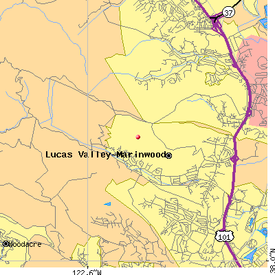 Lucas Valley-Marinwood map
