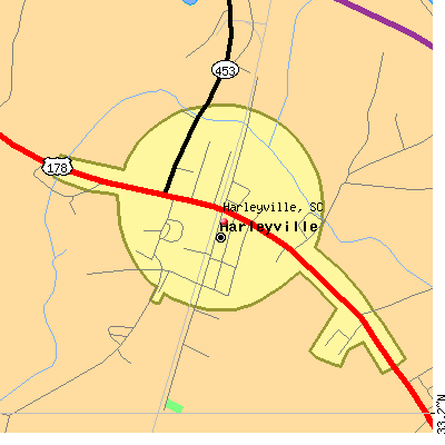 Harleyville map