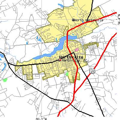 Hartsville map