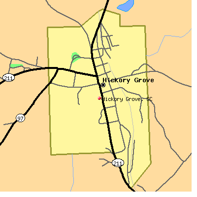 Hickory Grove map