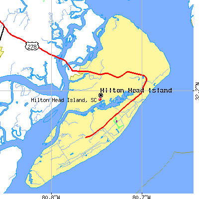 Hilton Head Island map