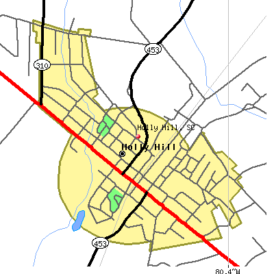 Holly Hill map