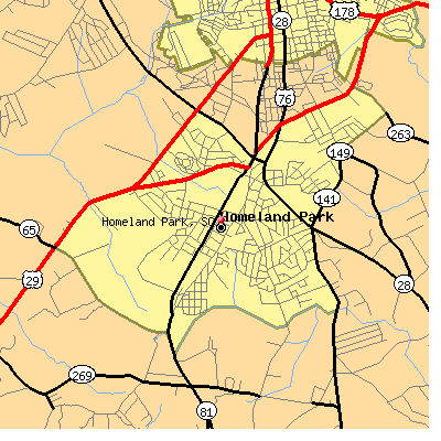 Homeland Park map