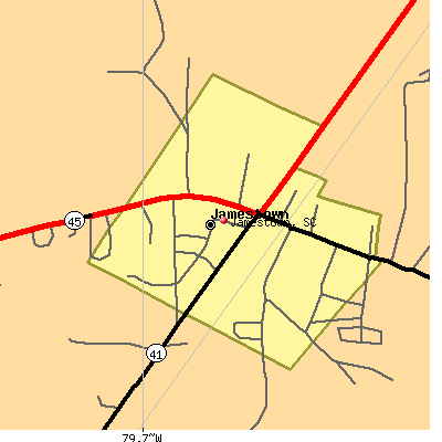 Jamestown map