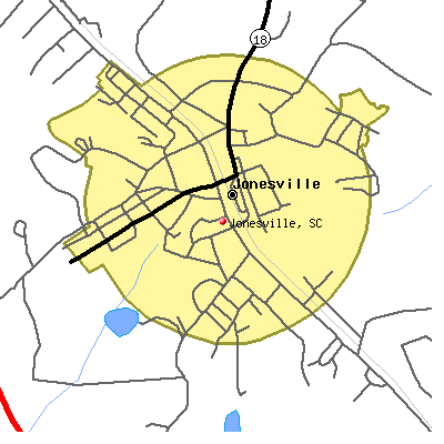 Jonesville map