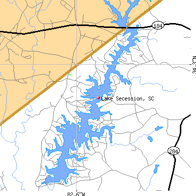 Lake Secession map