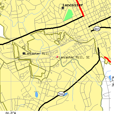 Lancaster Mill map