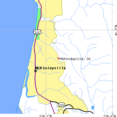 McKinleyville map