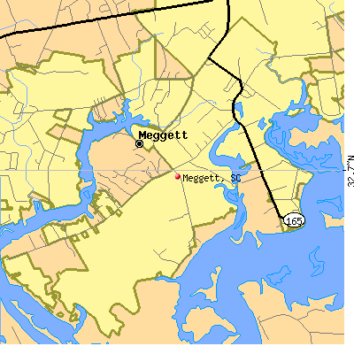 Meggett map