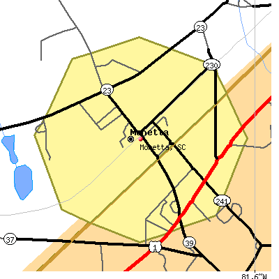 Monetta map