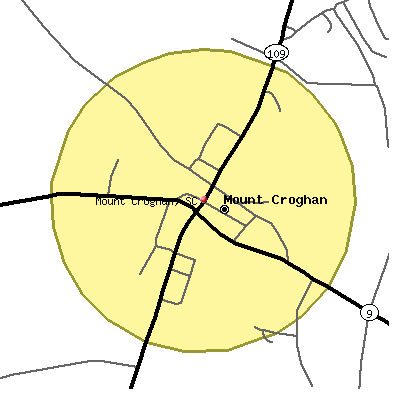 Mount Croghan map
