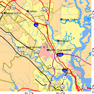 North Charleston map