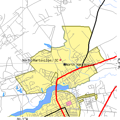 North Hartsville map
