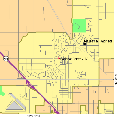 Madera Acres map