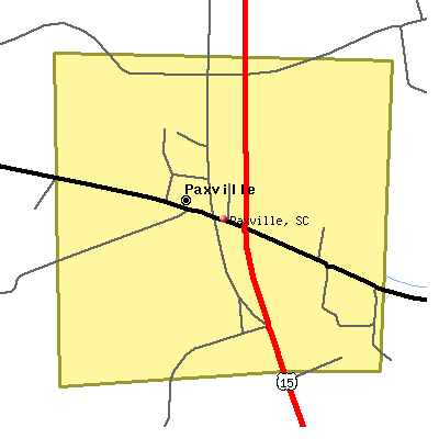 Paxville map