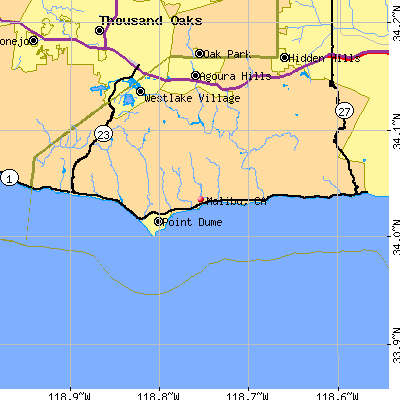 Malibu map