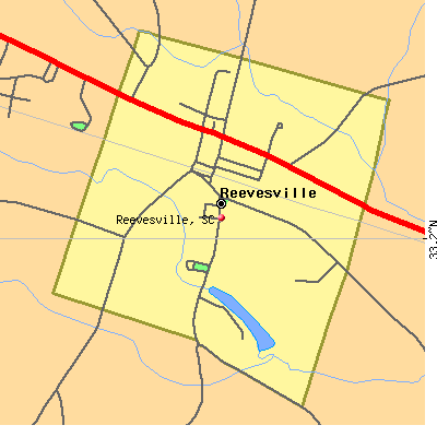 Reevesville map