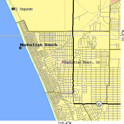 Manhattan Beach map