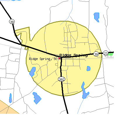 Ridge Spring map