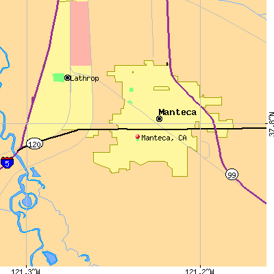 Manteca map
