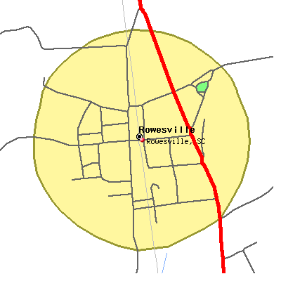 Rowesville map