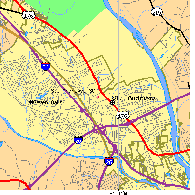 St. Andrews map