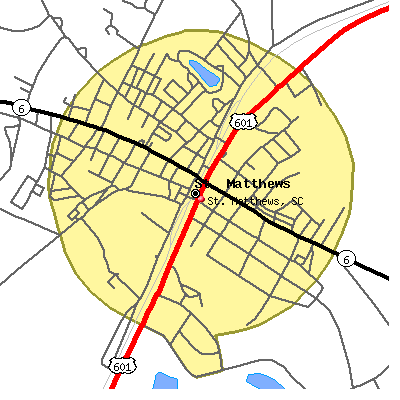 St. Matthews map
